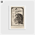 アートポストカード-Le sourire: Journal méchant - ポール ゴーギャン Postcard.