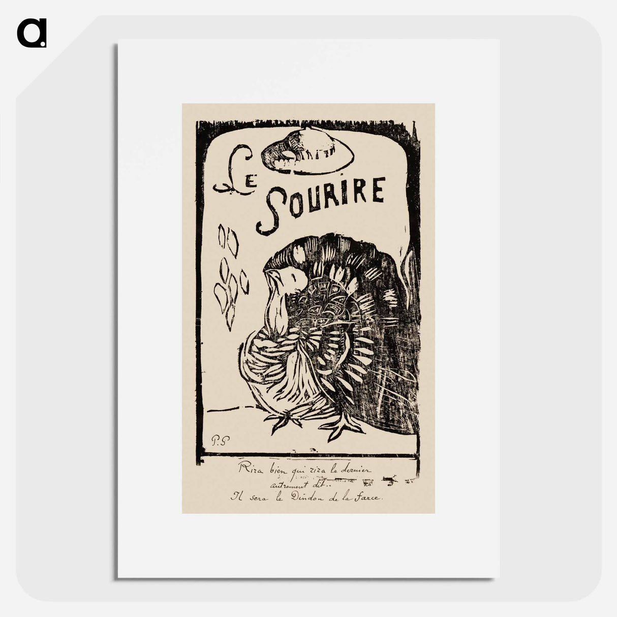 Le sourire: Journal méchant - ポール ゴーギャン Poster.