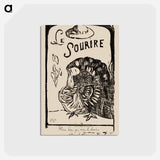 アートポストカード-Le sourire: Journal méchant - ポール ゴーギャン Postcard.