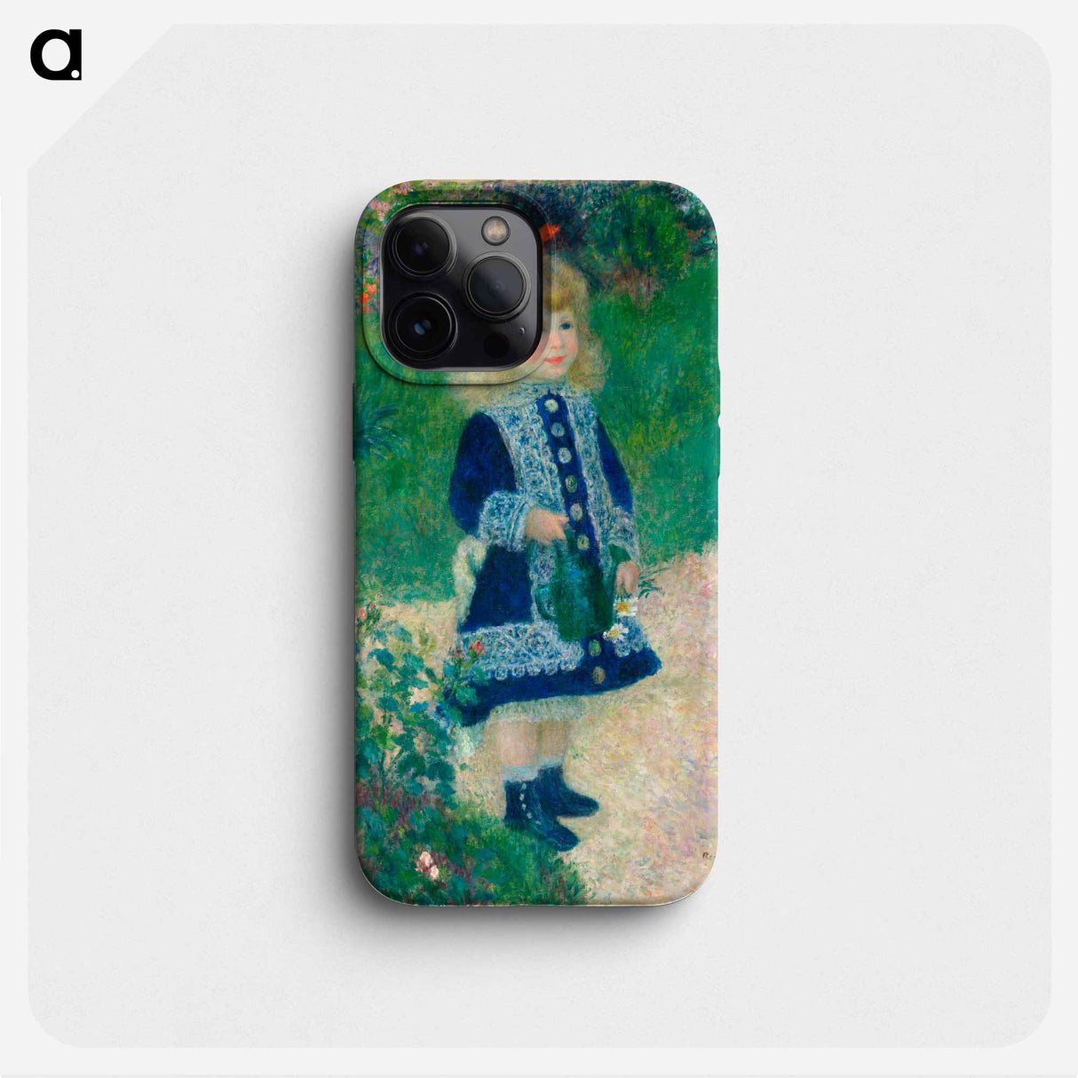 A Girl with a Watering Can - Pierre Auguste Renoir Phone Case.