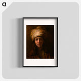 Young Man in a Turban - Rembrandt van Rijn Poster.