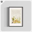 アートポスター-Wine Grape, Gillyflower, and Land Snail
 - 書道のお手本 Poster.