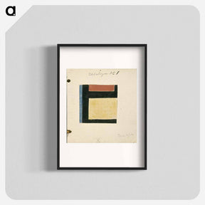 アートポスター-Study for Counter composition X - テオ ファン ドゥースブルフ Poster.