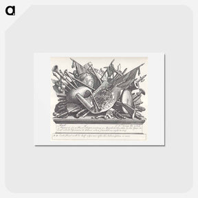 アートポストカード-Stand of arms and instruments - ウィリアム ホガース Postcard.