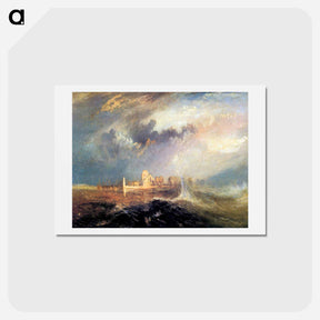アートポストカード-Quillebeuf, at the Mouth of Seine - ウィリアム ターナー Postcard.