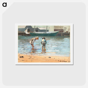 アートポストカード-Boys Wading - ウィンスロー ホーマー Postcard.