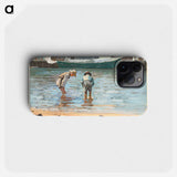 Boys Wading - Winslow Homer Phone Case.