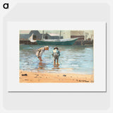 Boys Wading - Winslow Homer Poster.