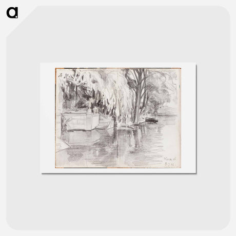 アートポストカード-(unknown) part of a sketchbook - アルバート エーデルフェルト Postcard.