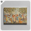 アートパネル-Beach Scene with Donkeys
 - バーンズ・コレクション Canvas.
