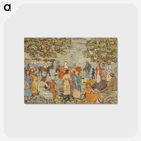 アートポストカード-Beach Scene with Donkeys
 - バーンズ・コレクション Postcard.