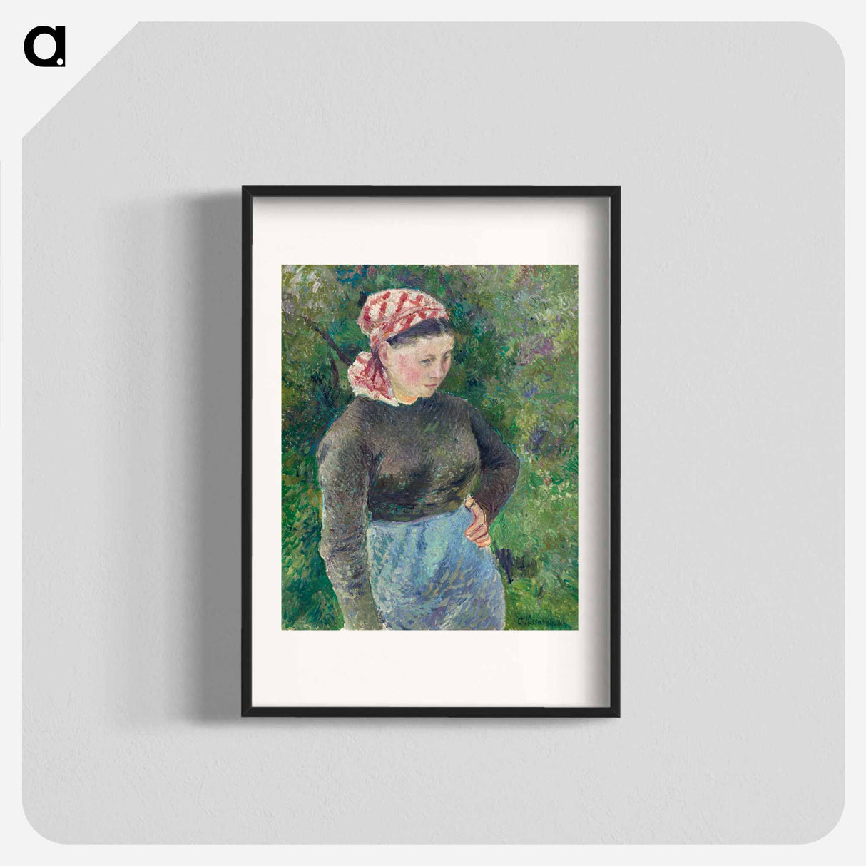 Peasant Woman - Camille Pissarro Poster.