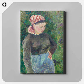 アートパネル-Peasant Woman - カミーユ ピサロ Canvas.
