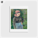 アートポストカード-Peasant Woman - カミーユ ピサロ Postcard.