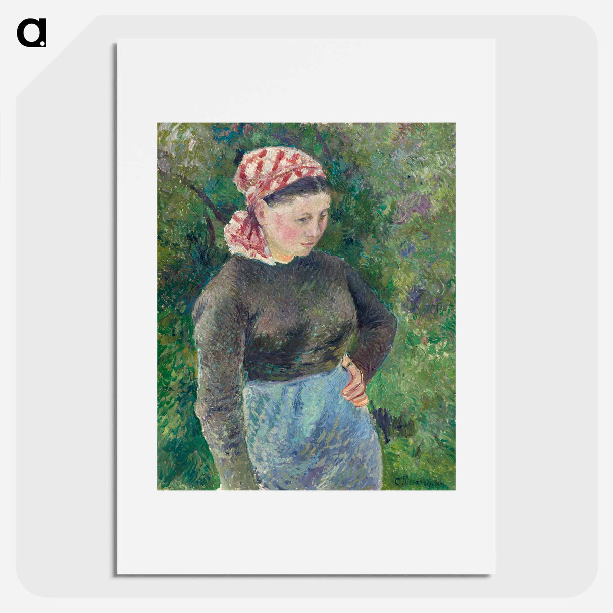 Peasant Woman - Camille Pissarro Poster.