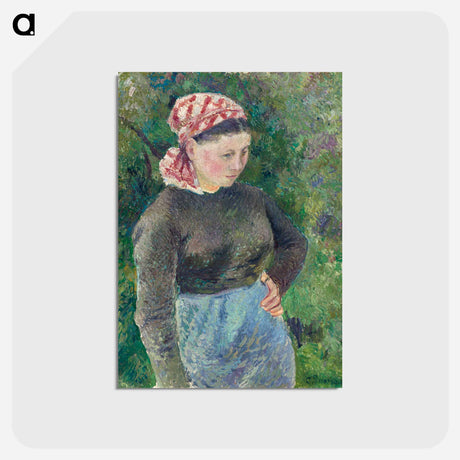 アートポストカード-Peasant Woman - カミーユ ピサロ Postcard.