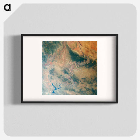 アートポスター-Grand Canyon, Lake Mead, and Kaibab from Skylab 3
 - 上空からの地球 Poster.