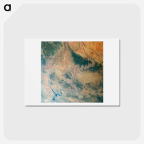 アートポストカード-Grand Canyon, Lake Mead, and Kaibab from Skylab 3
 - 上空からの地球 Postcard.