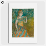 The Singer in Green - Edgar Degas Poster.