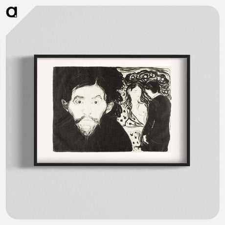 アートポスター-Jealousy I - エドヴァルド ムンク Poster.