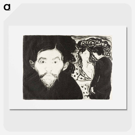 アートポスター-Jealousy I - エドヴァルド ムンク Poster.