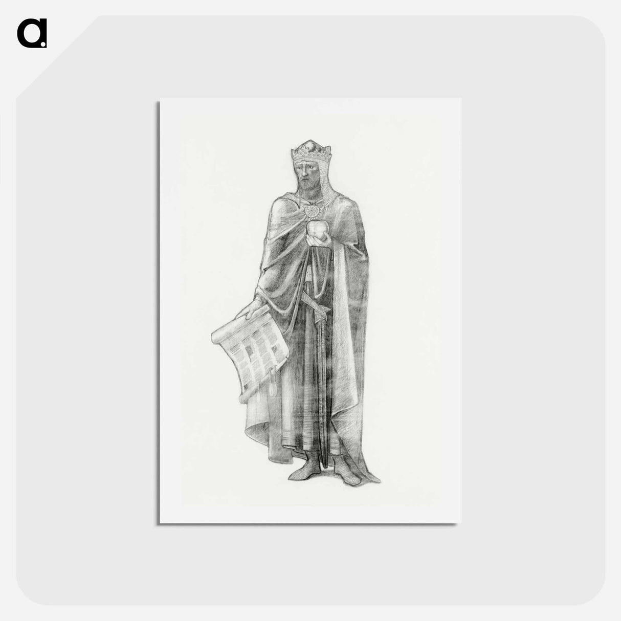アートポストカード-Robert the Bruce - エドワード バーン ジョーンズ Postcard.