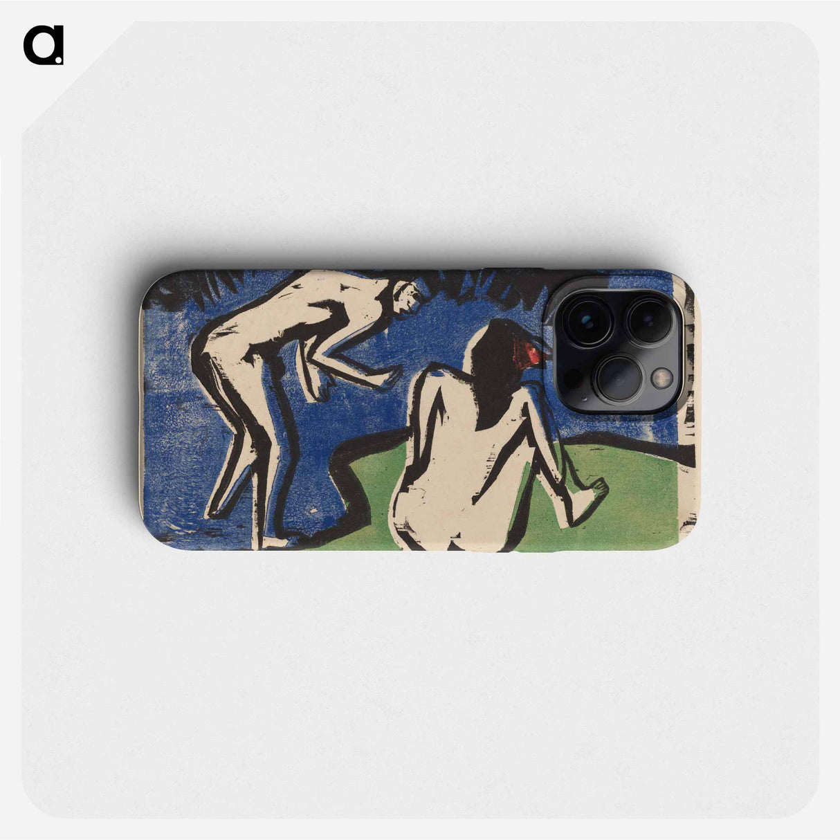 Bathing Couple - Ernst Ludwig Kirchner Phone Case.