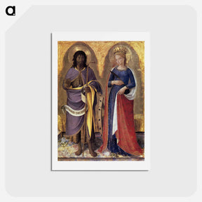 アートポストカード-Perugia Altarpiece (right panel) - フラ アンジェリコ Postcard.