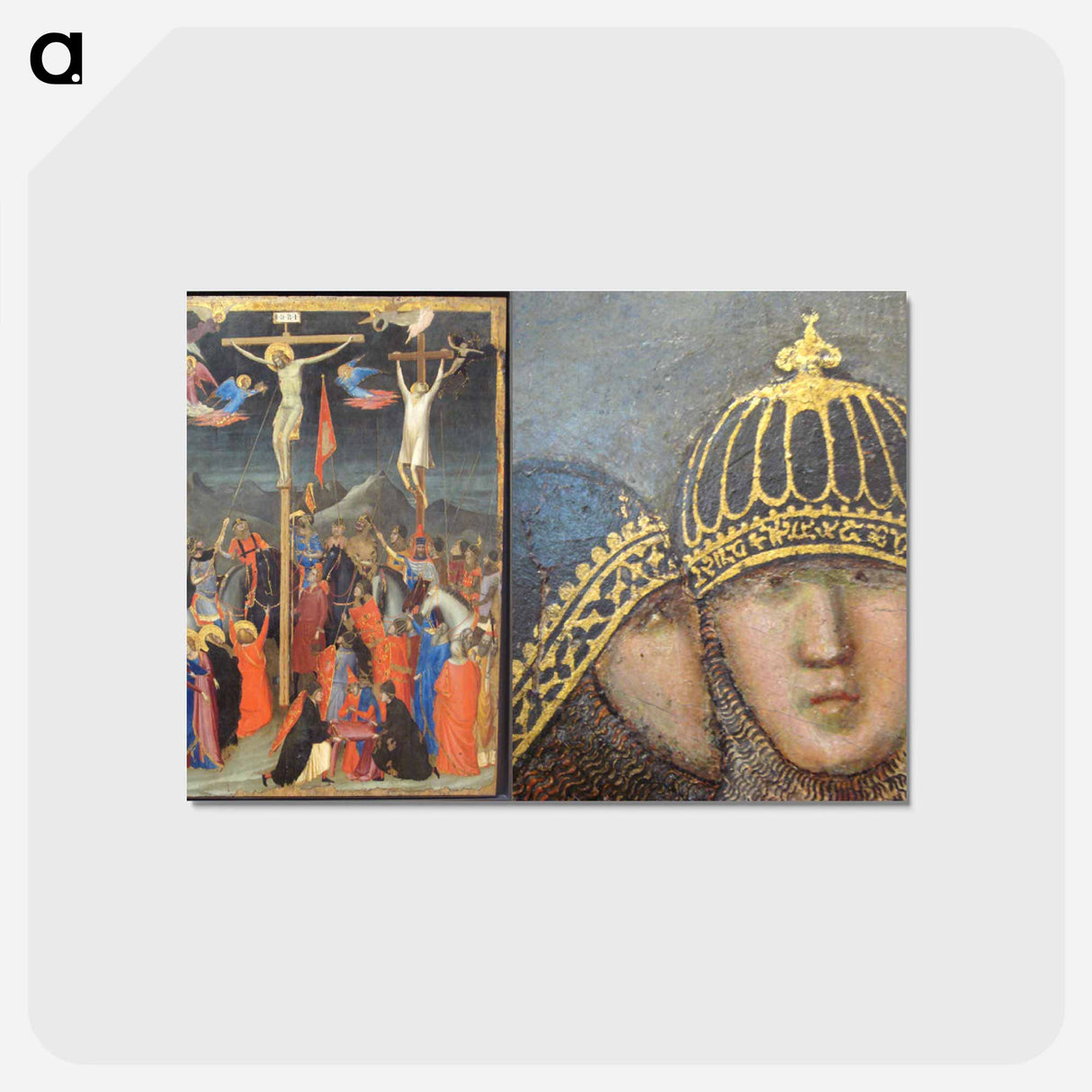 Crucifixion - ジョット ディ ボンドーネ Postcard.