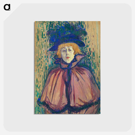 アートポストカード-Jane Avril - アンリ ド トゥールーズ ロートレック Postcard.