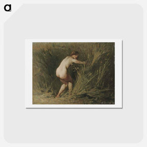 アートポストカード-Nymph in the reeds - ジャン フランソワ ミレー Postcard.