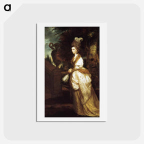 アートポストカード-Isabella, Lady Beauchamp - ジョシュア レノルズ Postcard.