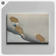 アートパネル-Fishermen from Momoyogusa–Flowers of a Hundred Generations - 神坂 雪佳 Canvas.