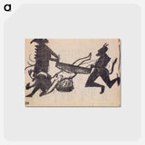 アートポストカード-Devils Sawing a Sinner - カジミール マレーヴィチ Postcard.
