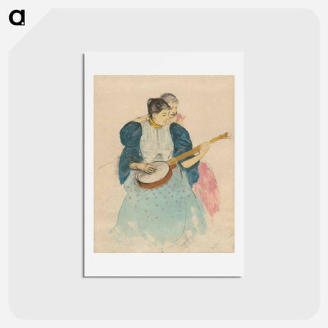 アートポストカード-The Banjo Lesson - メアリー カサット Postcard.
