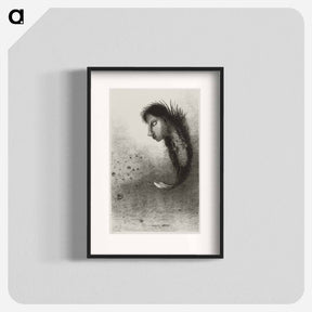 アートポスター-Then There Appears a Singular Being, Having the Head of a Man On the Body of a Fish - オディロン ルドン Poster.