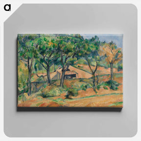 アートパネル-House in Provence - ポール セザンヌ Canvas.