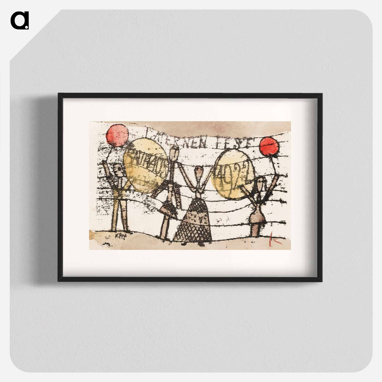 Postcard: Paul Klee to Katherine Dreier, Paris
 - パウル クレー Poster.