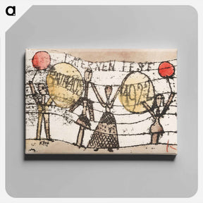アートパネル-Postcard: Paul Klee to Katherine Dreier, Paris
 - パウル クレー Canvas.