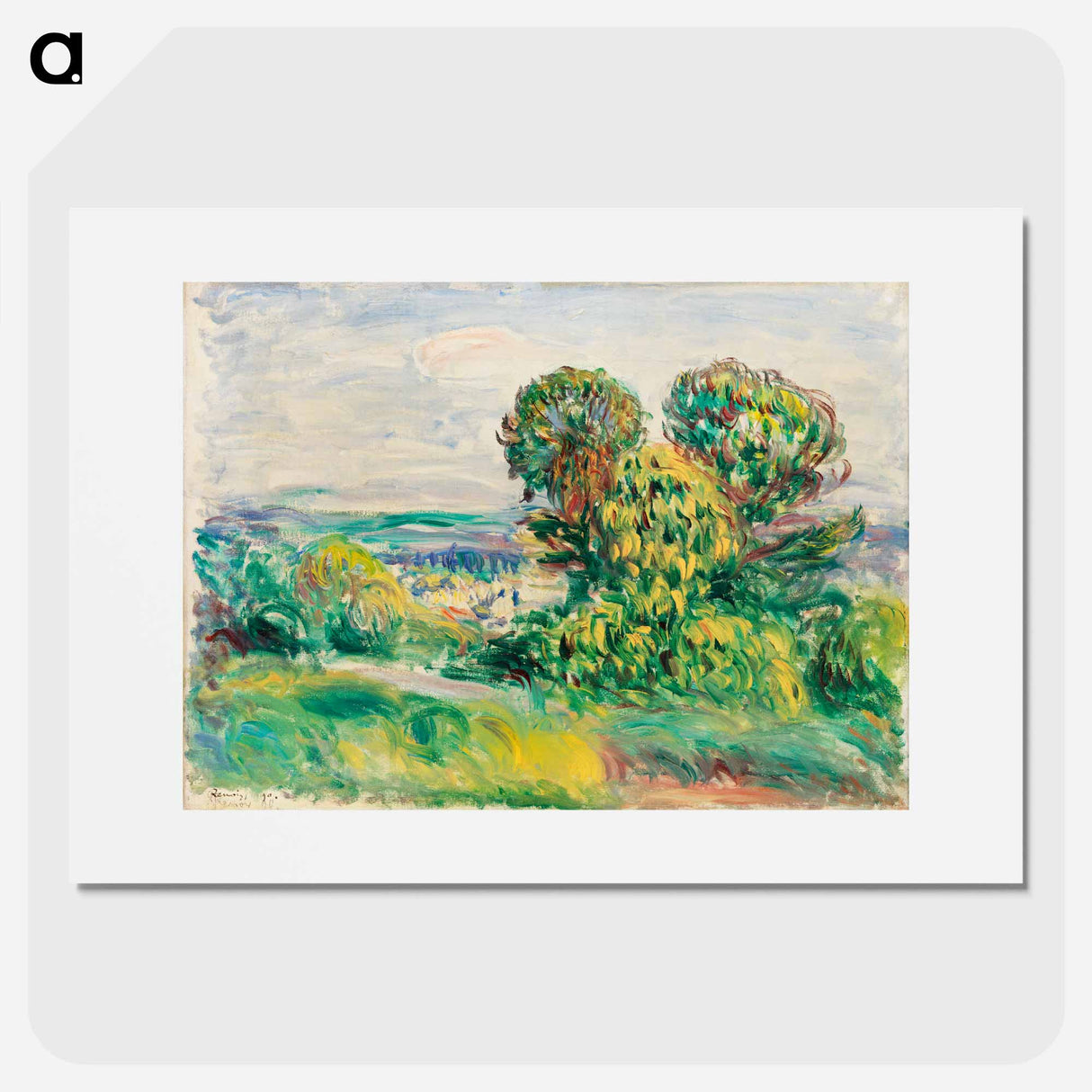 Landscape - Pierre Auguste Renoir Poster.