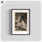 David in Prayer - Rembrandt van Rijn Poster.