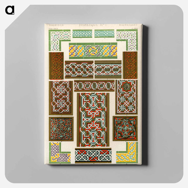 アートパネル-Grammar of Ornament Illustration
 - 装飾の文法 Canvas.