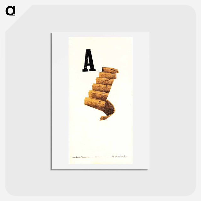 アートポストカード-Construction I - テオ ファン ドゥースブルフ Postcard.