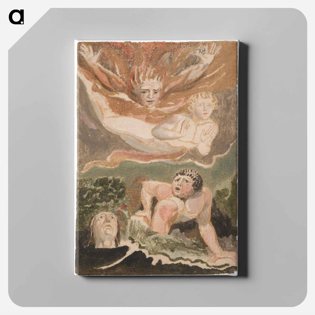 アートパネル-The First Book of Urizen, Plate 4 - ウィリアム ブレイク Canvas.