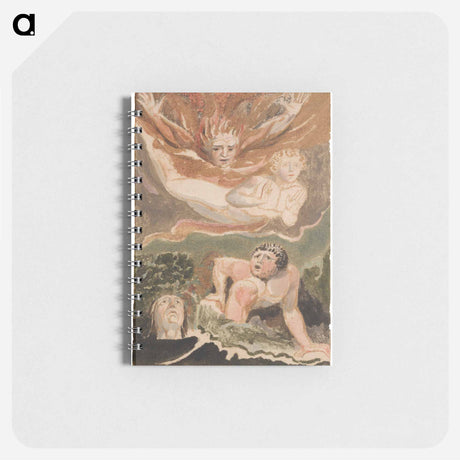 アートメモ帳-The First Book of Urizen, Plate 4 - ウィリアム ブレイク Memo.