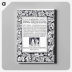 アートパネル-William Morris Manuscripts: Good King Wenceslas - ウィリアム モリス Canvas.