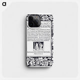 William Morris Manuscripts: Good King Wenceslas - William Morris Phone Case.