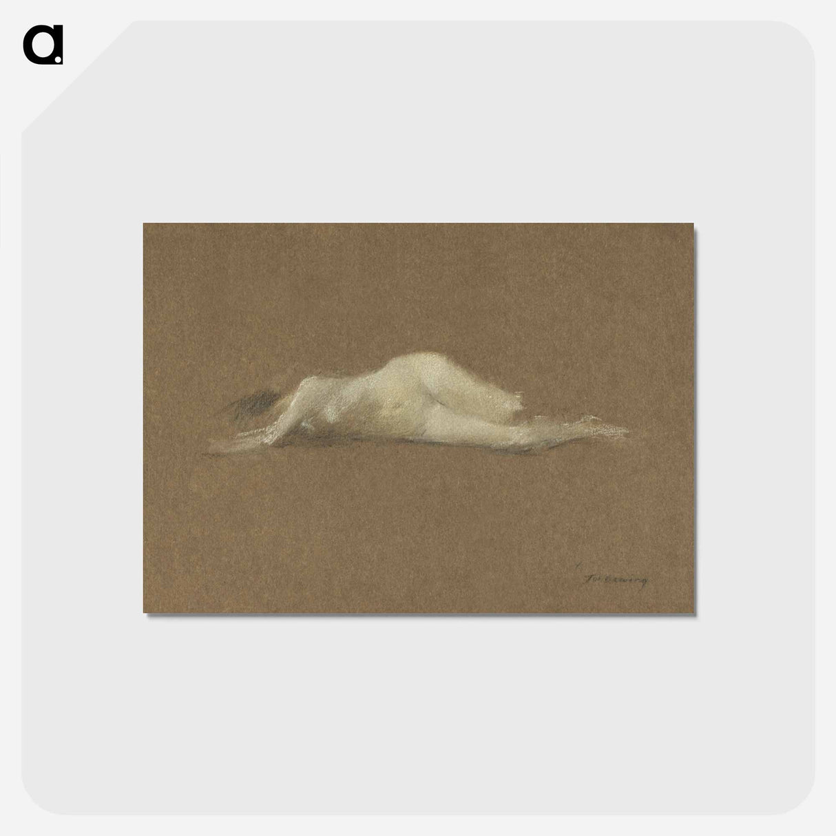 アートポストカード-Nude Woman on Her Side
 - イェール大学アートギャラリー Postcard.
