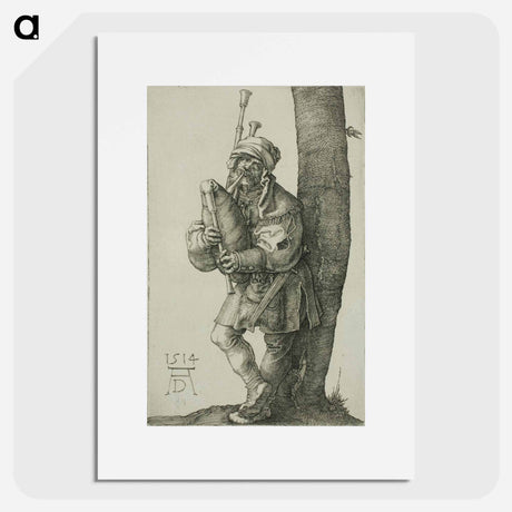 アートポスター-The Bag-Piper - アルブレヒト デューラー Poster.