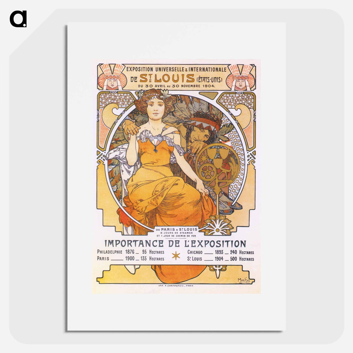 St. Louis World's Fair - Alphonse Mucha Poster.